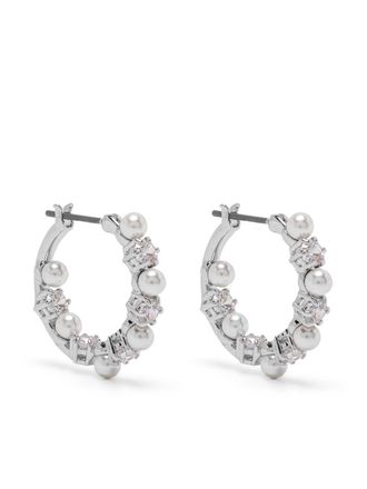 Swarovski Matrix drop earrings - women - Swarovski Zirconia/Rhodium Plated Brass - One Size - Silver