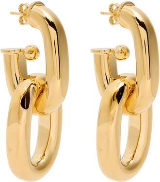 Paco Rabanne XL Link Chain Hoop Earrings - Gold - One Size