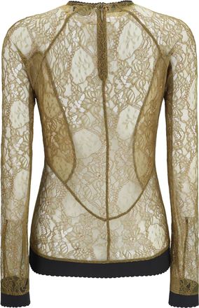 The Attico Womens Olive Top 124 Polyamide; Viscose