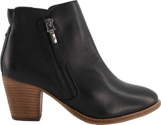 Dune London Dames Paice Western Leren Enkellaarsjes (Zwart)