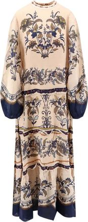Farm Rio Lined Viscose Maxi Dress - Dames - Maxi kleedjes - Beige - M - Kleedjes