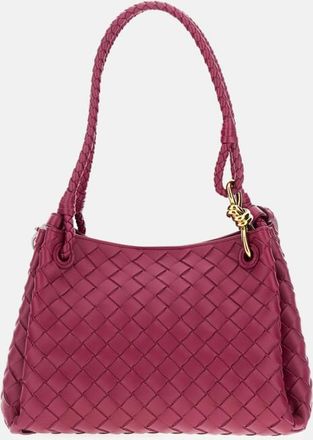 Bottega Veneta Dark Pink Parachute Shoulder Bag