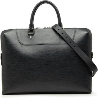Louis Vuitton Pre-owned Epi Leather Business Bag - Dames - Vintage Handtas - Blauw - ONE Size - Leer - Vintage