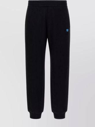 Versace elastic waistband joggers with ribbed cuffs