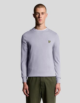 Lyle & Scott Lyle And Scott Mens Cotton Merino Crew Neck Jumper - Pink - Size: 34