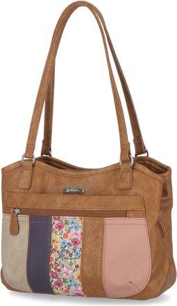 MultiSac Womens Oakland Tote, Camel Patchwork