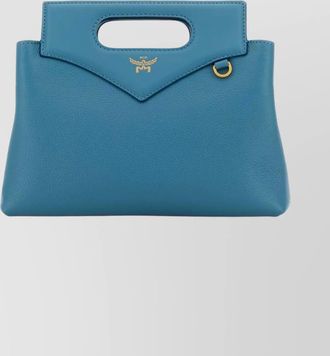 MCM soft diamond mini leather shoulder bag