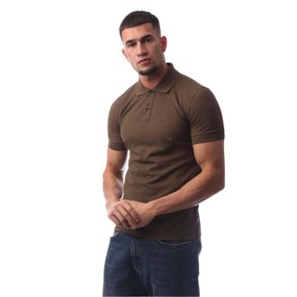 HUGO BOSS Heren Firenze Katoenen Poloshirt (Bruin)