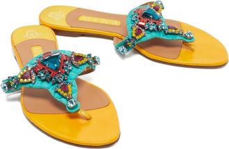 Gina Sandali Gina con decorazione - Giallo