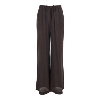 P.A.R.O.S.H. P.a.r.o.s.h., Broeken, Dames, Bruin, M, Silk Elasticated Belt Pants