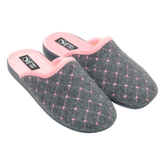 Javer Womens Winter Pointed Shoes, light grey, 7 UK