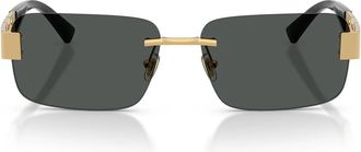 Versace Sunglasses Ve2298 100287 Gold/Dark Gray Men