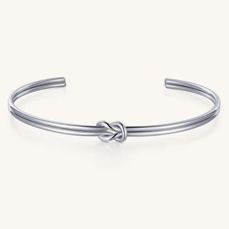 Mantra Intention Knot bracelet in Silver at Nordstrom