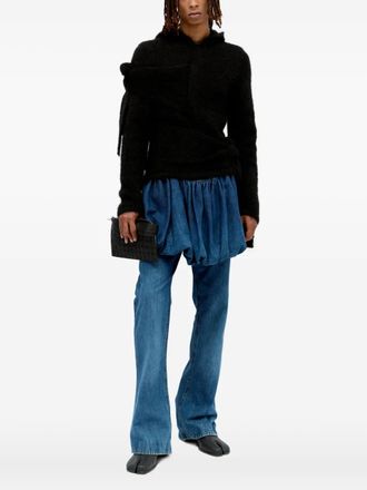 AARON ESH Mohair hoodie - Zwart