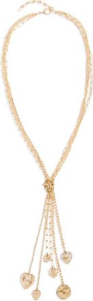 Saachi Knotted Tassel Charm Pendant Necklace in Gold at Nordstrom Rack