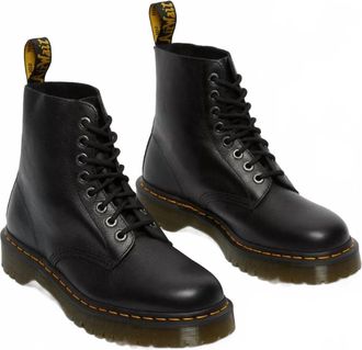 Dr. Martens Womens 1460 Pascal Bex Pisa Leather Lace Up Boots In Black