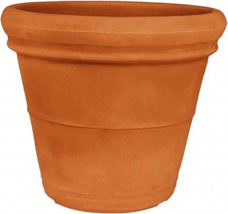 Monacis Jarr&oacute;n Decorativo Cl&aacute;sico Tradicional De &Oslash;45 H36 En Pol&iacute;mero De Terracota Resistente Para Plantas De Jard&iacute;n Y Terraza - Hecho En Italia - Monacis