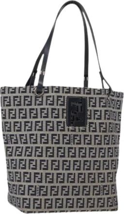 Fendi Pre-owned Tote Bags, female, Multicolor, Size: ONE SIZE Pre-owned Zucchino Canvas Hand Bag