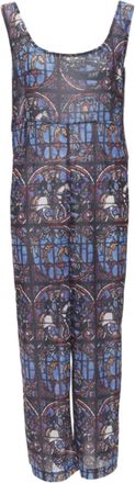 Comme Des Gar&ccedil;ons Runway COMME DES GARCONS Vintage 1990 Church Stained Glass print jumpsuit M