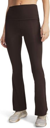 Under Armour Meridian Performance Rib Foldover Flare Pants in Kona Brown //Kona Brown at Nordstrom, Size Xx-Large