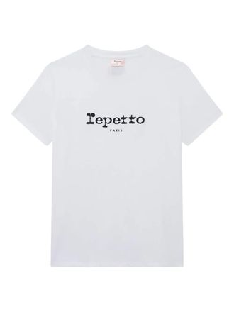 Repetto logo-print cotton T-shirt - women - Organic Cotton - L - White