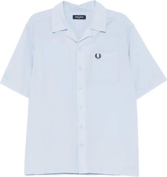 Fred Perry Camicia con logo ricamato - Blu