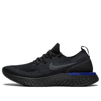 Nike (WMNS) Nike Epic React Flyknit Black Racer Blue AQ0070-004