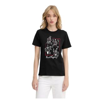 Karl Lagerfeld Donna, Top, Nero, XS, new