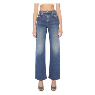 Mother Wide Jeans - Dames - Jeans - Blauw - Maat: W25
