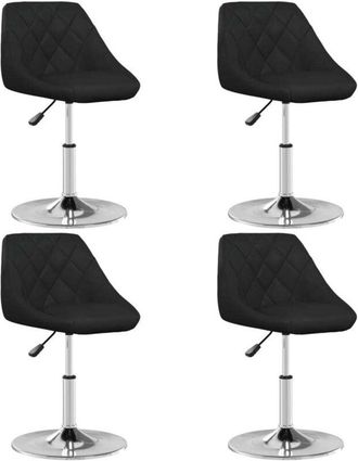 vidaXL Vidaxl - Sillas De Comedor 4 Unidades Cuero Sint&eacute;tico Negro