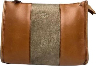Dior Pre-owned Vintage Clutch / Cosmetic Bag - Dames - Vintage Clutch - Bruin - ONE Size - Vintage