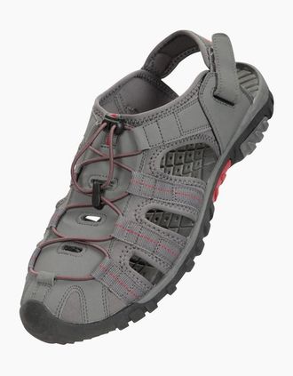 Mountain Warehouse Mens Mountain Warehouse Mens Trek Sandals - Grey - Size: 12