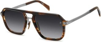 Eyewear by David Beckham Authentieke zonnebril met eersteklas service - unisex - Zonnebrillen - Bruin - 56 MM - Accessoires