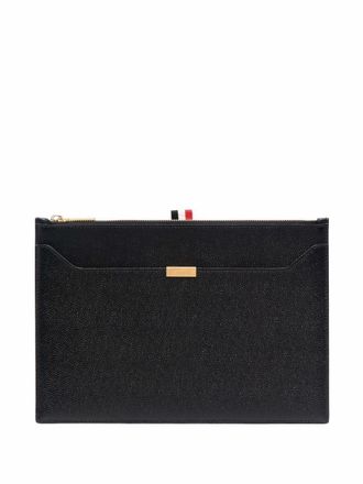 Thom Browne small zipped clutch - Black