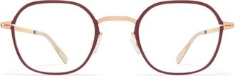 Mykita Jes - Champagne Gold / Cranberry Rx Glasses