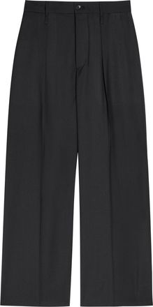 Issey Miyake Palindrome Wide-leg Wool-blend Trousers - Black - 3