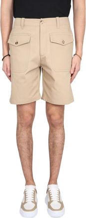 Alexander McQueen Beige Solid Shorts
