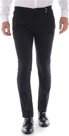 Daniele Alessandrini Jeans - Heren - Slim Fit Broeken - Zwart - XS - Polyester - Broeken