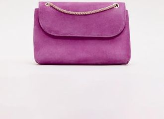 Phase Eight Suede Clutch Bag in Pink at Nordstrom