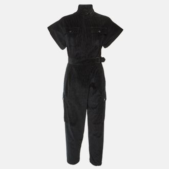 Max Mara Black Corduroy Jumpsuit