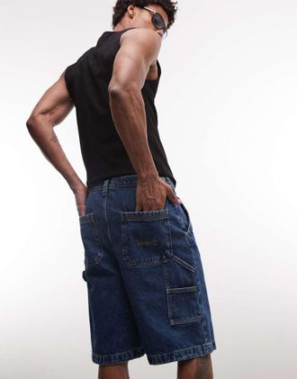 Timberland Pantaloncini in denim color blu 96