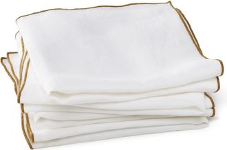 AM.PM Set van 4 servetten in gewassen hennep, Helmati