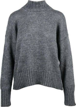 Alpha Studio Truien & Vesten, Dames, Grijs, S, Wol, Maglione a lupetto