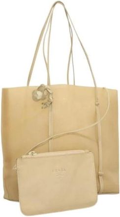 Prada Pre-owned Nylon prada-bags - Dames - Vintage Shopper - Beige - ONE Size - Nylon - Vintage