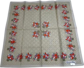 Dior Pre-owned Scarves, female, Multicolor, Size: ONE SIZE Pre-owned Silk scarves