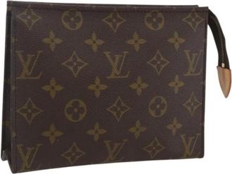 Louis Vuitton Pre-owned Clutches, female, Brown, Size: ONE SIZE Pre-owned Vintage Canvas Clutch