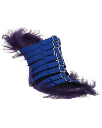 Burberry Canvas & Leather Sandal