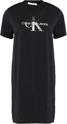 Calvin Klein GUNMETAL MONOGRAM T-SHIRT DRESS