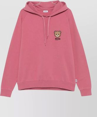Moschino hooded crewneck sweater long sleeves