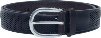 Orciani Micron Perforated Belt - Heren - Riemen - Blauw - 95 CM - Leer - Accessoires